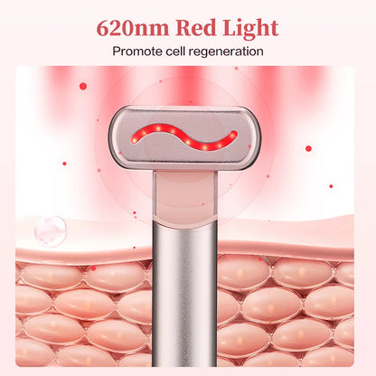EMS Microcurrent Face Lifting Device with Red Light Therapy