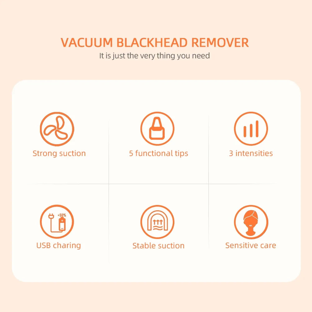 Vacuum Blackhead Remover Facial Suction Cleaner