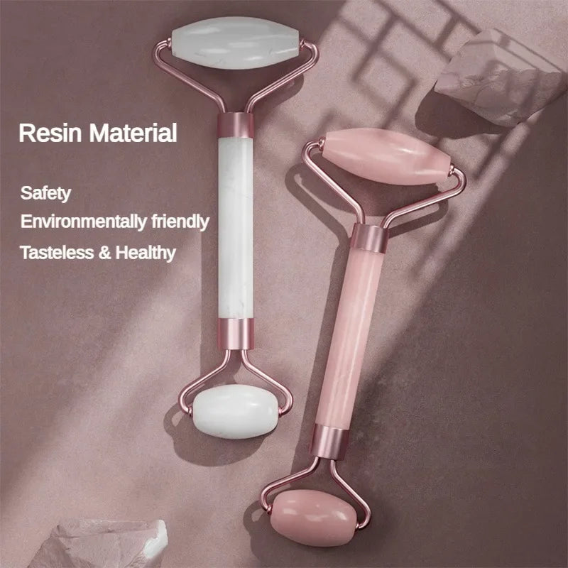 2‑in‑1 Facial Massage Roller & Gua Sha Set – Skin Firming & Lifting Tool