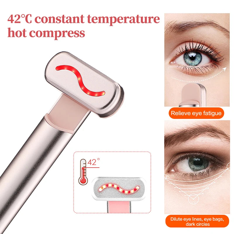 EMS Microcurrent Face Lifting Device with Red Light Therapy