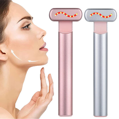 EMS Microcurrent Face Lifting Device with Red Light Therapy